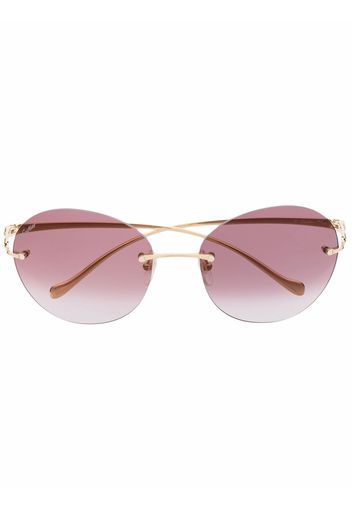 Cartier Eyewear round frame sunglasses - Gold