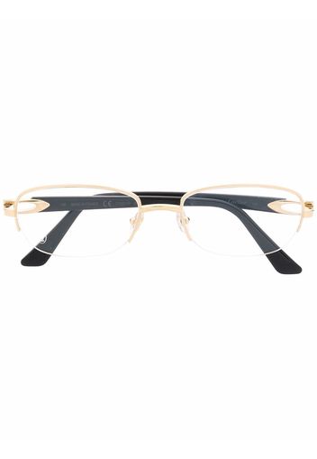 Cartier Eyewear oval frame glasses - Gold