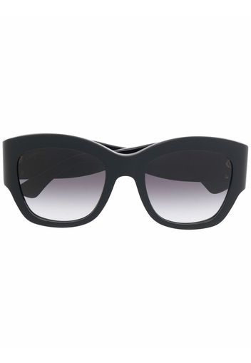 Cartier Eyewear logo-plaque detail sunglasses - Schwarz