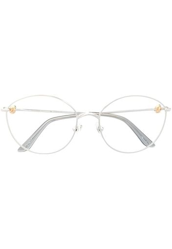 Cartier Eyewear round-frame silver-tone glasses - Silber