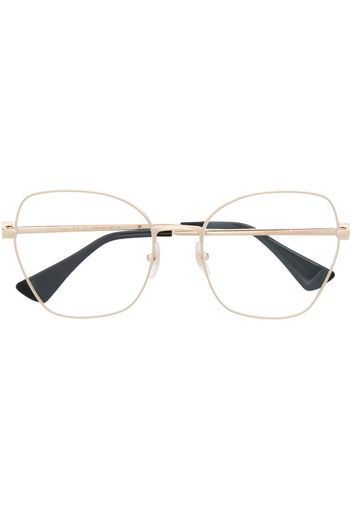 Cartier Eyewear cat-eye two-tone glasses - Gold