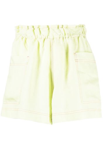 casa raki Emilia linen shorts - Grün