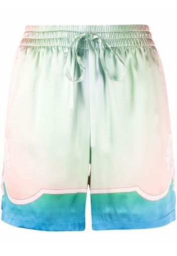 Casablanca Seidenshorts mit Batikmuster - Rosa