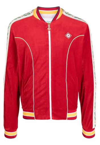 Casablanca velour tracksuit jacket - Rot