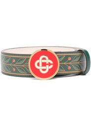 Casablanca logo-plaque belt - Grün