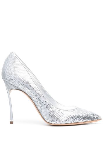 Casadei Blade 115mm pumps - Silber