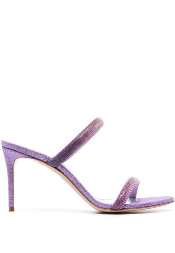 Casadei Julia Hollywood 90mm glitter mules - Violett