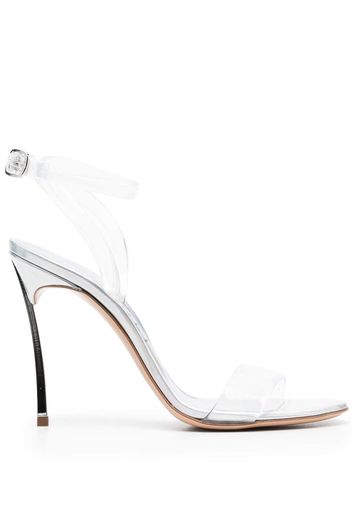 Casadei semi-sheer 120mm sandals - Grau