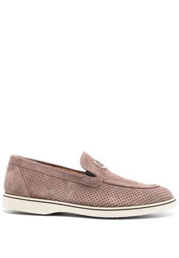 Casadei Rovesciato suede loafers - Nude