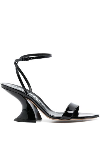 Casadei Elodie 85mm leather sandals - Schwarz