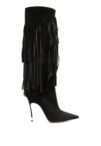 Casadei Cassidy Wildlederstiefel 110mm - Schwarz