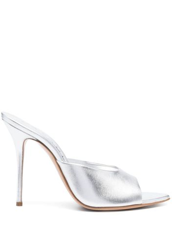 Casadei Julia Ilary Flash 110mm mules - Silber