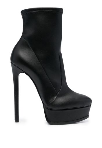 Casadei Neona 15mm platform boots - Schwarz