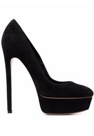 Casadei Flora suede-leather pumps - Schwarz