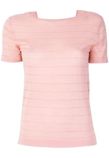 Cashmere In Love 'Carly' Wolloberteil mit Lurex-Streifen - Rosa