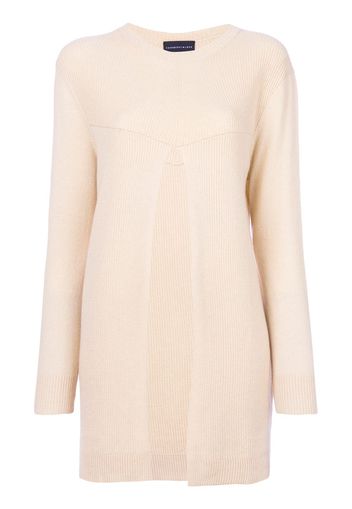 Cashmere In Love 'Sade' Pullover mit Schlitz - Nude