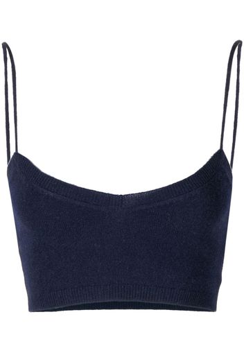 Cashmere In Love Evie Cropped-Top - Blau