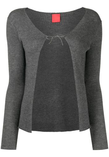 Cashmere In Love Lizzie Cardigan - Grau