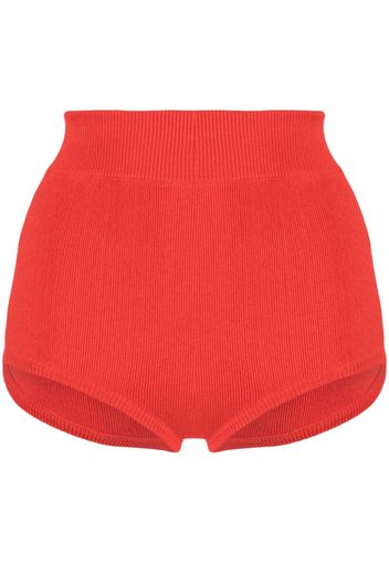 Cashmere In Love Gali fine-knit shorts - Rot