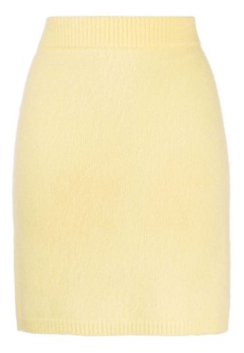 Cashmere In Love Ula fine-knit miniskirt - Gelb