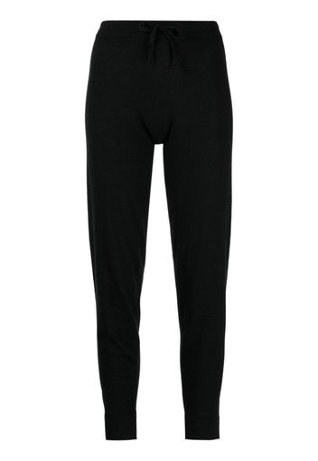 Cashmere In Love Sarah fine-knit track pants - Schwarz