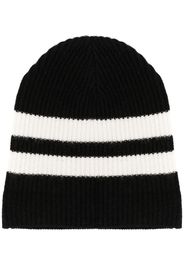 Cashmere In Love Gerippte Beanie - Schwarz