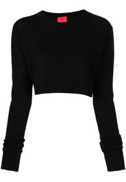 Cashmere In Love Cropped-Kaschmirpullover - Schwarz