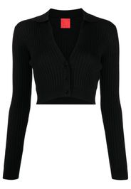 Cashmere In Love Callen cropped cardigan - Schwarz