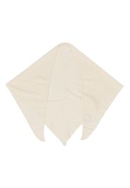 Cashmere In Love Aman fine-knit triangle scarf - Weiß