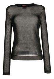 Cashmere In Love Dora crew-neck silk jumper - Schwarz