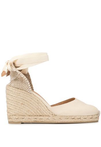 Castañer 'Carina' Wedge-Sandalen - Nude