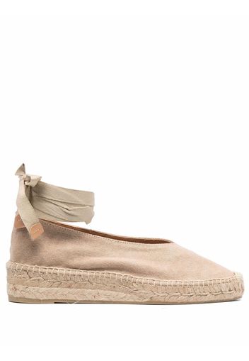 Castañer Espadrilles mit Schnürung - Nude