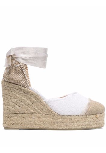 Castañer Catalina Espadrilles mit Wedge - Weiß