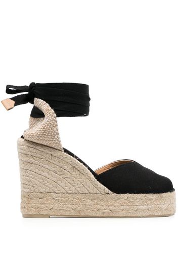 Castañer Bilina 107mm wedge espadrilles - Schwarz