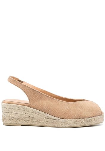 Castañer open-toe wedge espadrilles - Braun