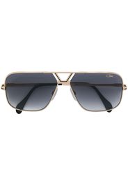 Cazal Sonnenbrille mit eckigen Gläsern - Metallisch