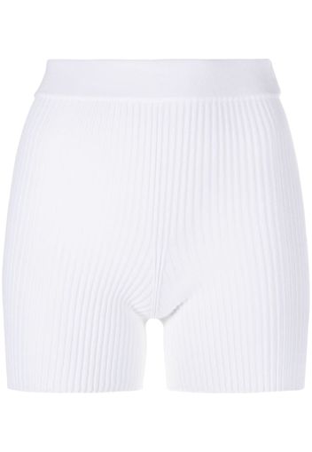 Cecilie Bahnsen high-waisted knitted shorts - Weiß