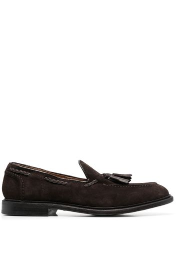 Cenere GB tassel-detailing suede loafers - Braun