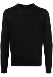 Cenere GB fine-knit merino wool jumper - Schwarz