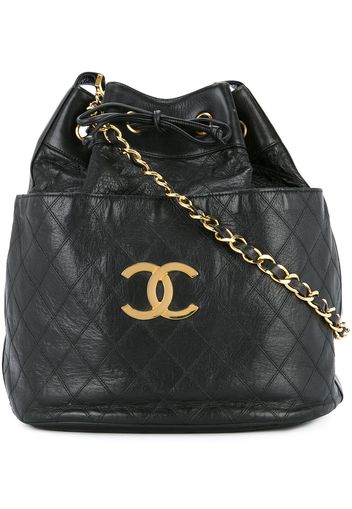 CHANEL Pre-Owned Gesteppte Schultertasche - Schwarz