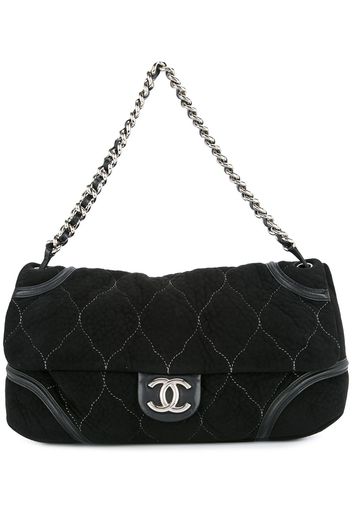 CHANEL Pre-Owned Quilted CC logos chain shoulder bag - Schwarz