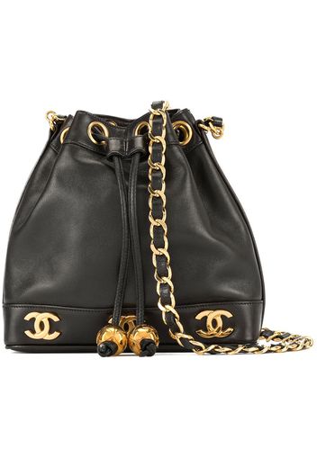 CHANEL Pre-Owned CC Schultertasche mit Kettenriemen - Schwarz