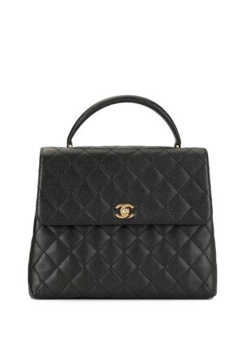 CHANEL Pre-Owned 2002 Handtasche mit Steppung - Schwarz