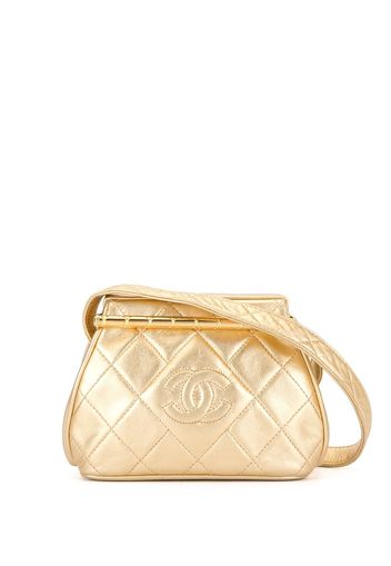 Chanel Pre-Owned Gesteppte CC Schultertasche - Gold