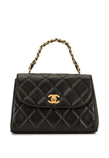 CHANEL Pre-Owned Handtasche mit Rauten-Steppung - Schwarz