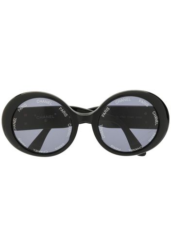 Chanel Pre-Owned Sonnenbrille mit CC-Logo - Schwarz