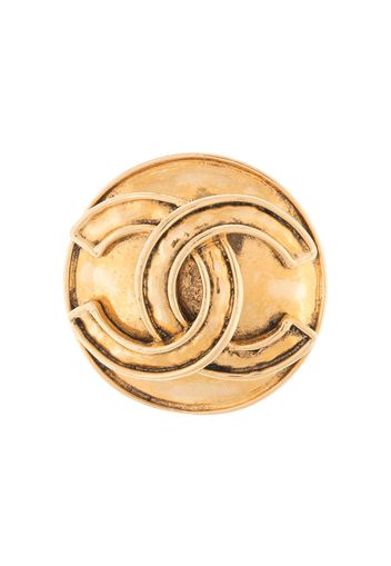 Chanel Pre-Owned 1994 Brosche mit Logo - Gold