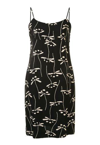 Chanel Pre-Owned Kleid mit Blumen-Print - Schwarz