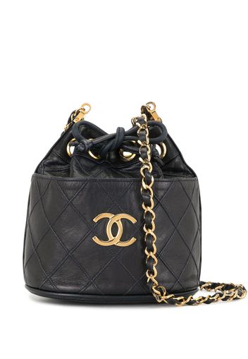 Chanel Pre-Owned 1985-1993 Gesteppte Schultertasche - Blau