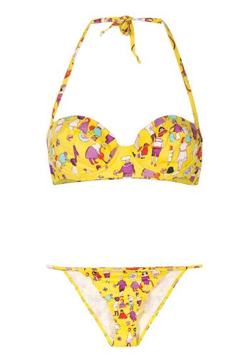 Chanel Pre-Owned 2001 Bikini mit Print - Gelb